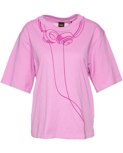 BOSS T-Shirt C_Enis (1-tlg) - Pink