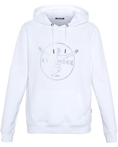 Chiemsee Kapuzensweatshirt Hoodie mit Jumper-Motiv 1 - Weiß