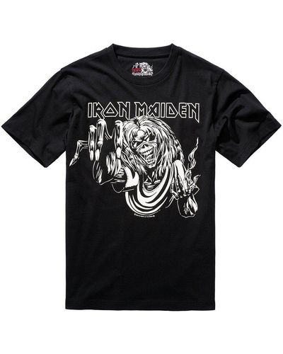 BRANDIT T-Shirt Iron Maiden Eddy Glow - Schwarz