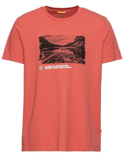 Camel Active T-Shirt 1/2 Arm, Faded Red - Pink