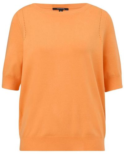 Comma, Sweatshirt Strickpullover - Orange