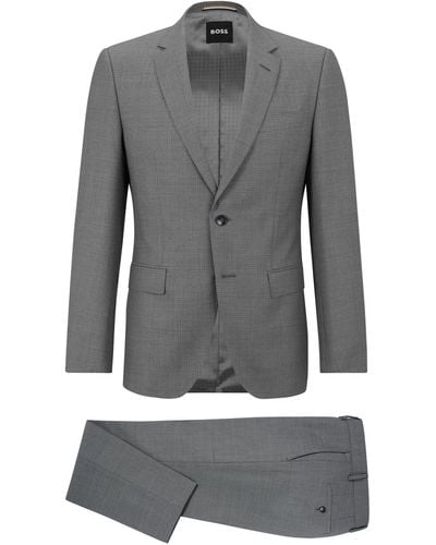 BOSS Anzug H-Huge ( , 1-tlg., keine Angabe) - Grau