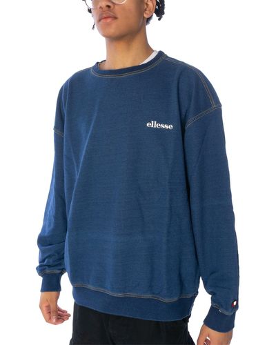 Ellesse Sweater Sweatpulli Zor Sweatshirt (1-tlg) - Blau