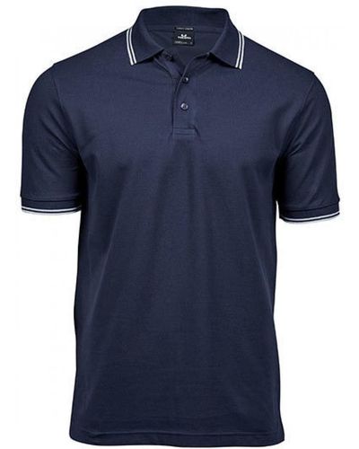Tee Jays Poloshirt Luxury Stripe Stretch Polo - Blau