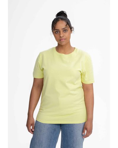 Mela Kurzarmshirt T-Shirt schwer KASHVI - Gelb