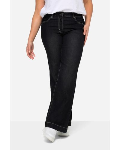 Angel of Style 5-- Jeans Nora weit und gerade Stretchkomfort 4-Pocket - Schwarz