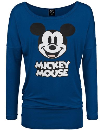 Disney Langarmshirt & Minnie Mickey Mouse - Blau