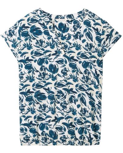 Tom Tailor Blusenshirt blouse printed - Blau