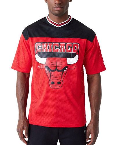 KTZ Print-Shirt Oversized JERSEY Chicago Bulls - Rot
