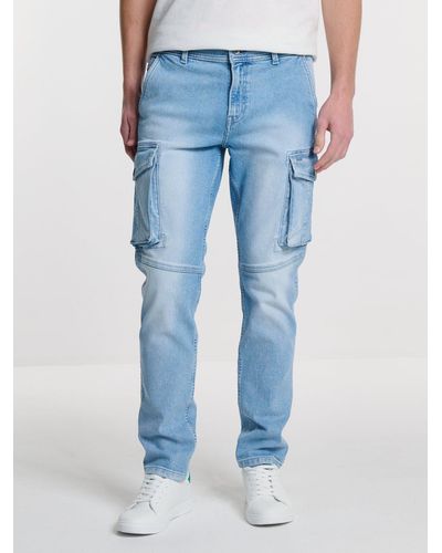Big Star Tapered-fit-Jeans IAN (1-tlg) - Blau