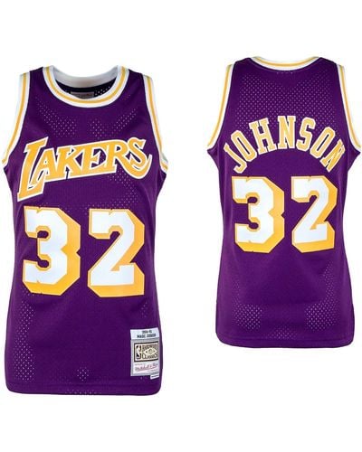 Mitchell & Ness Tanktop NBA Jersey LA LAKERS Magic Johnson - Lila