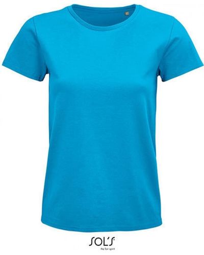 Sol's Rundhalsshirt , Pioneer Women T-Shirt, Jersey 175 - Blau