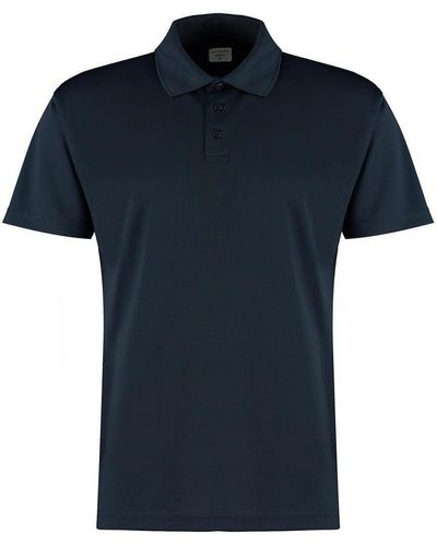 Kustom Kit Regular Fit Cooltex® Plus Micro Mesh Poloshirt - Blau