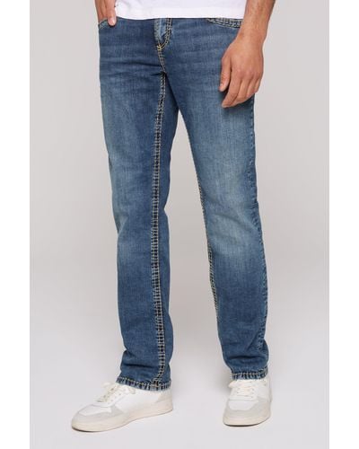 Camp David Regular-fit-Jeans mit normaler Leibhöhe - Blau