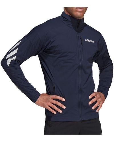 adidas Laufjacke XPERIOR XC Jacket Men GV1374 auf langen Strecken ein bequemes Tragegefühl - Blau