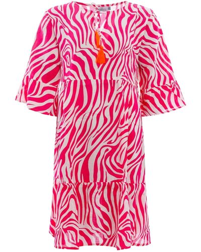 Zwillingsherz Sommerkleid Kleid Zebradreams in pink Zebramuster
