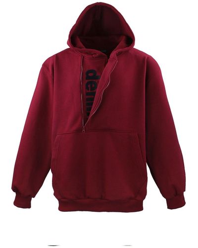 Lavecchia Übergrößen Pullover Hoodie LV-214 Kapuzensweatjacke - Rot