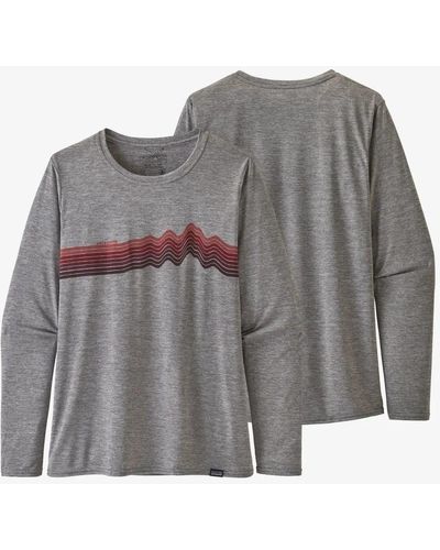 Patagonia Langarmshirt W` L/S Cap Cool Daily Graphic Shir - Grau