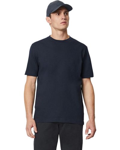 Marc O' Polo T-Shirt mit tonalen Streifen - Blau