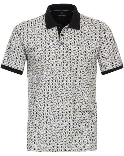 CASA MODA T-Shirt Polo, 013 weiss - Grau