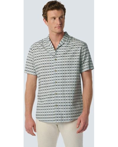 No Excess T- Shirt Short Sleeve Resort Collar Al - Grau
