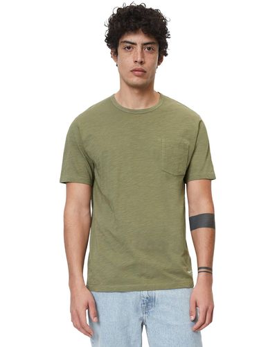 Marc O' Polo T-Shirt mit aufgesetzter Brusttasche - Grün