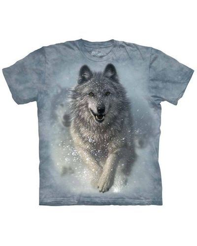 The Mountain T-Shirt Snow Plow Wolf - Blau