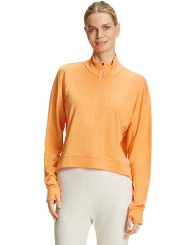 FALKE Sweatshirt mit schneller Rücktrocknung - Orange