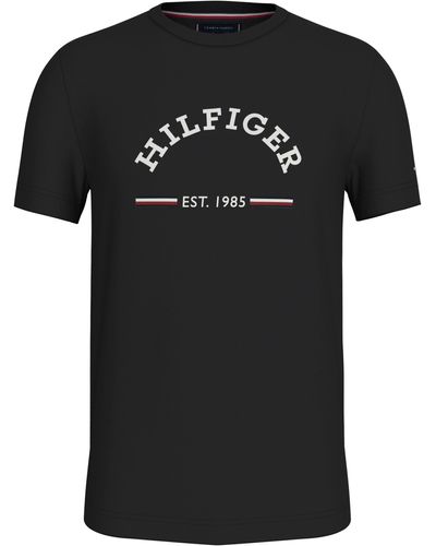 Tommy Hilfiger T-Shirt RWB ARCH GS TEE - Schwarz