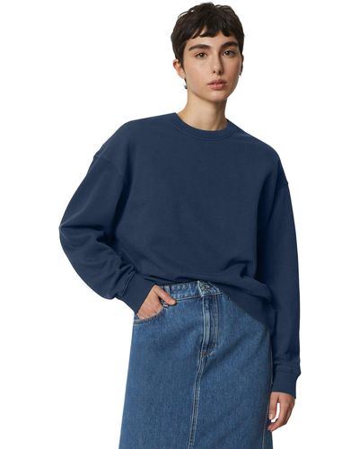 Marc O' Polo Sweatshirt aus Organic Cotton - Blau