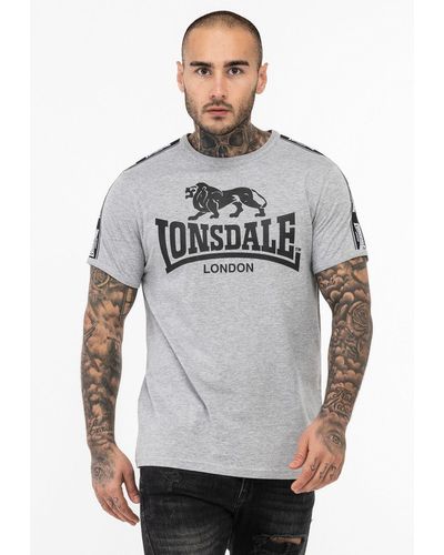 Lonsdale London T-Shirt STOUR - Grau
