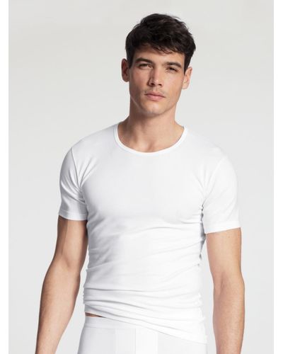 CALIDA HERREN T-Shirt - Weiß