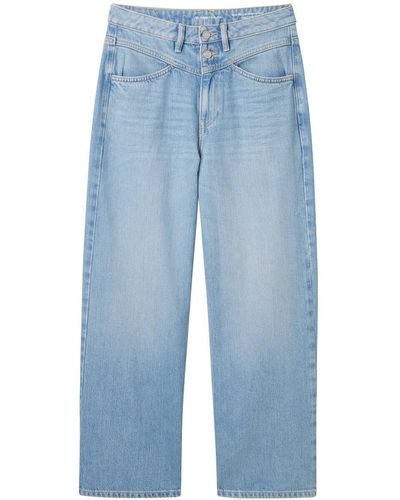 Tom Tailor Regular-fit-Jeans Culotte, light stone bright blue denim - Blau