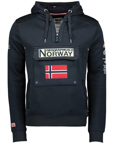 Geo Norway Geo Hoodie Geographical Norway Sweater GYMCLASS WW2477H/GN Dunkelblau Navy - Schwarz