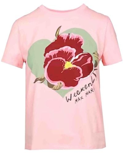 Weekend by Maxmara T-Shirt YEN aus Baumwolle - Pink