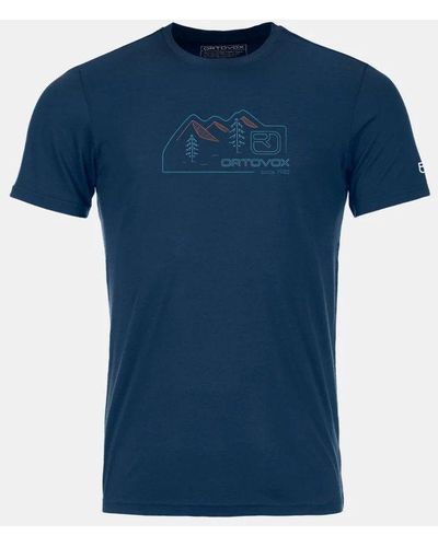 Ortovox T-Shirt 150 COOL VINTAGE BADGE TS M - Blau
