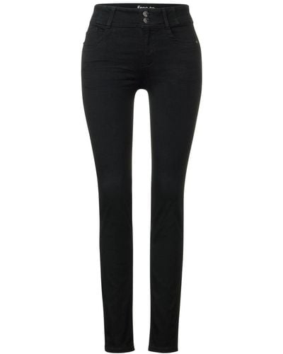Street One Regular-fit-Jeans Style QR York.hw.FTM.black - Schwarz