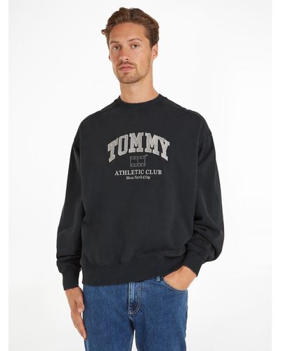 Tommy Hilfiger Sweatshirt TJM BOXY GMD CREW - Schwarz