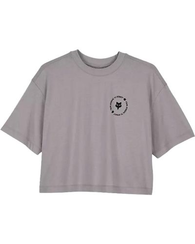 Fox T-Shirt W' BYRD CROP - Grau