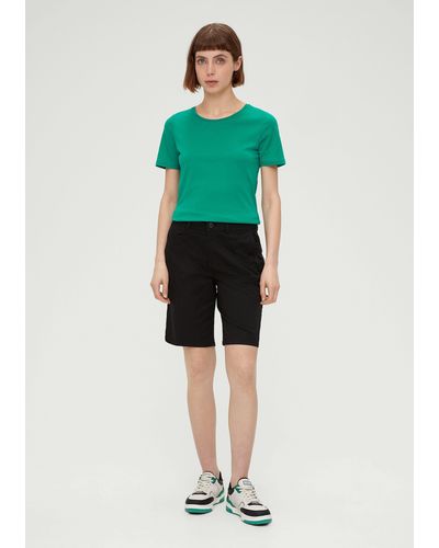 S.oliver Shorts Regular: Bermuda im Chino-Style - Grün