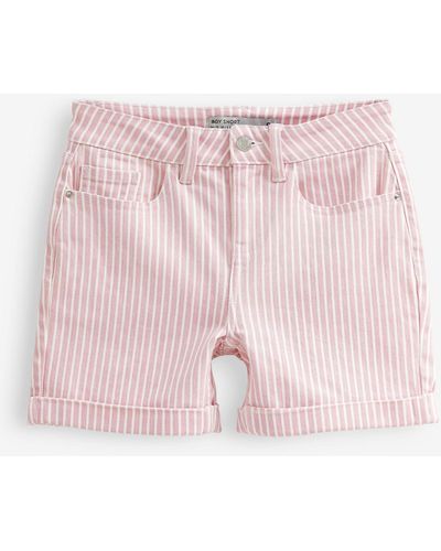 Next Jeansshorts Denim-Shorts im Boyfriend-Look (1-tlg) - Pink