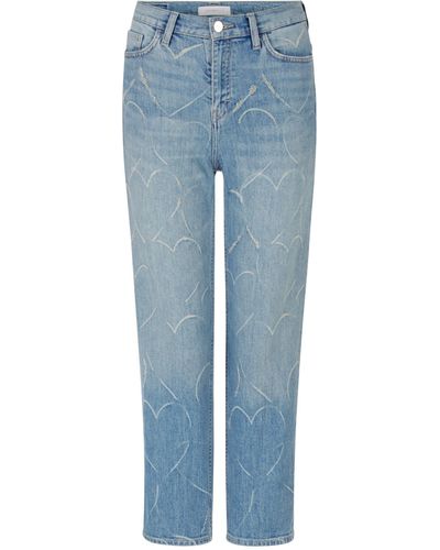 Rich & Royal 5-Pocket-Jeans vintage straight dark blue with hea - Blau