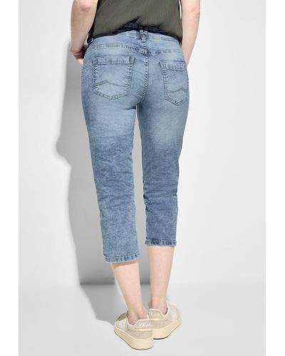 Cecil Comfort-fit-Jeans Middle Waist - Blau
