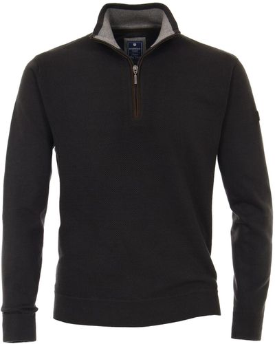 Redmond Troyer Sweatshirt Reißverschluss - Schwarz
