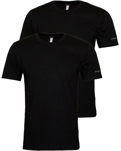 Kappa Shirt T- Pack Tobias Shirts (2-tlg) - Schwarz