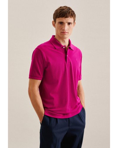 Seidensticker Poloshirt Regular Polo Uni - Pink