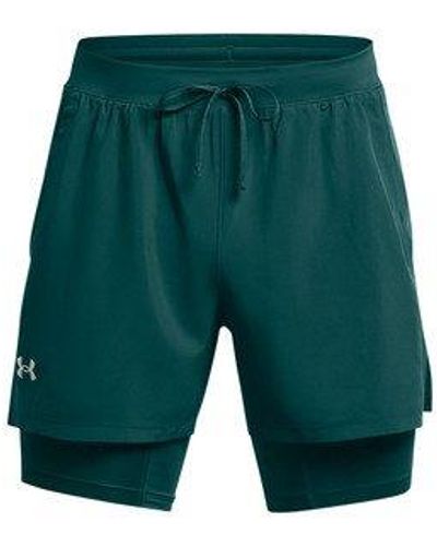 Under Armour ® Funktionsshorts UA LAUNCH 5'' 2-IN-1 SHORT HYDRO TEAL - Schwarz