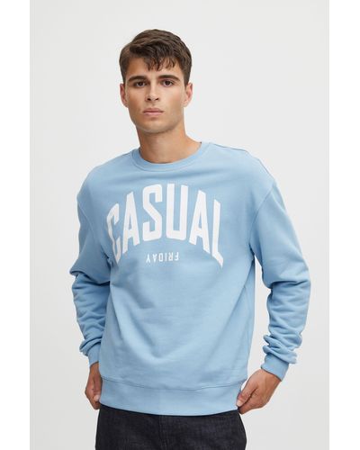 Casual Friday Sweatshirt CFSage - Blau