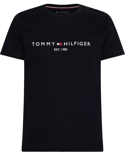Tommy Hilfiger Hilfiger Big & Tall T-Shirt BT-TOMMY LOGO TEE-B - Schwarz