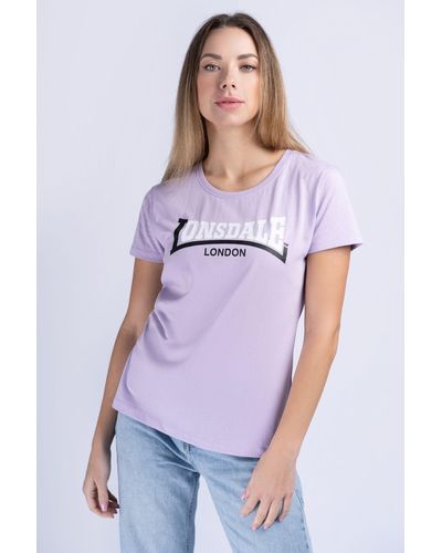 Lonsdale London T-Shirt ACHNAVAST - Lila